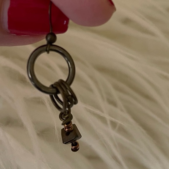 Handmade Dangle Earrings-Repurposed pieces - Picture 8 of 12